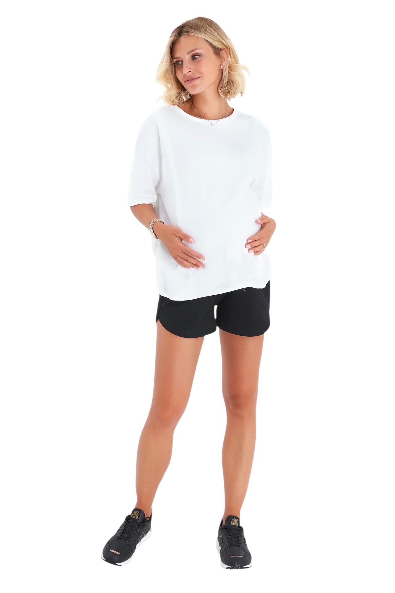 Relax Foldover Waistband Maternity Shorts
