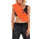 Comfy Cool Foldover Waistband Faux Leather Maternity Jogger Pants