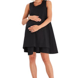 Amaze Sleeveless Cotton Maternity/Nursing Swing Dress
