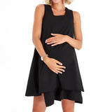 Amaze Sleeveless Cotton Maternity/Nursing Swing Dress