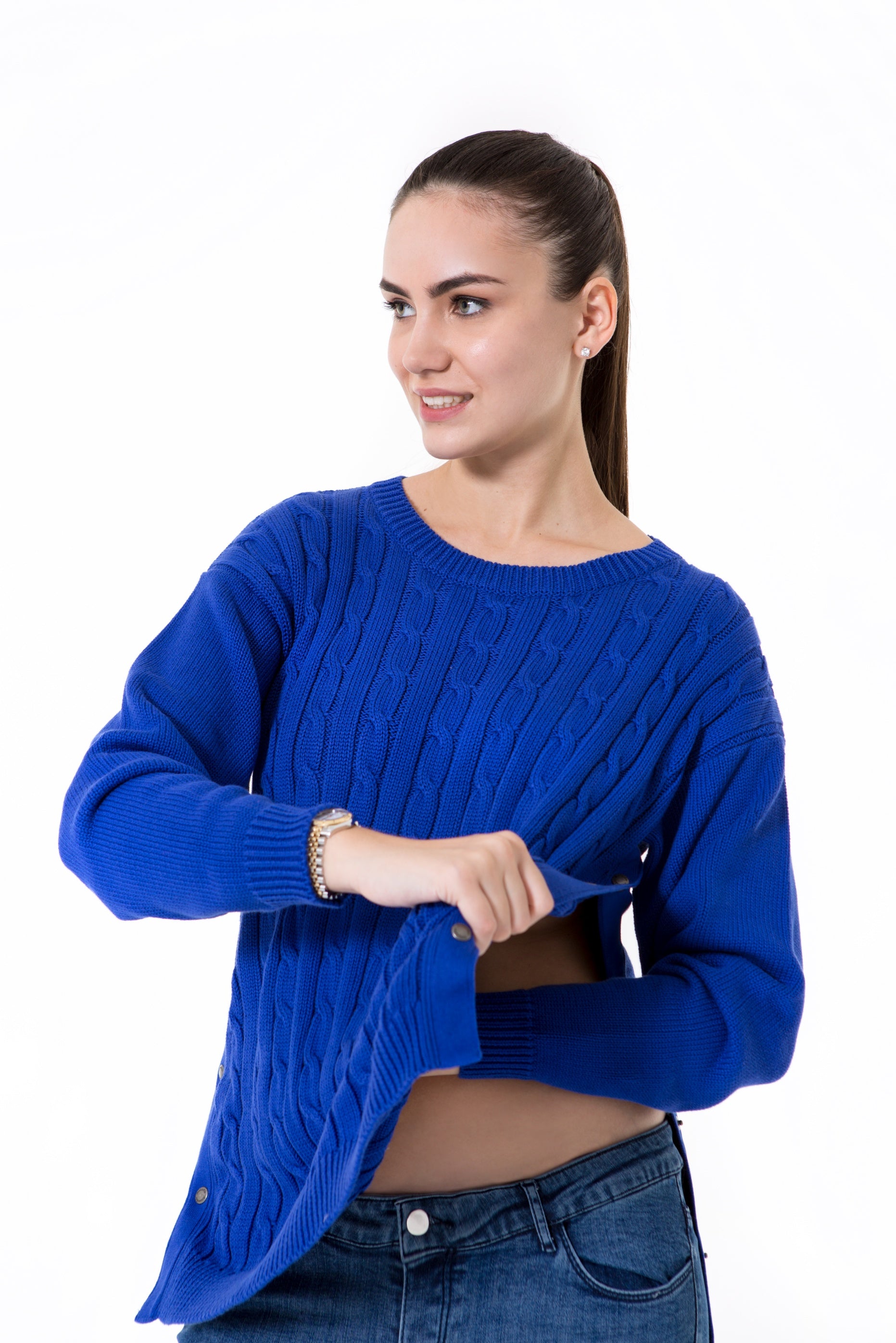 Accouchee Cozy Strike Knitwear Blue