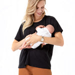 Zip Up Maternity/Nursing T-Shirt