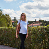 Swipe Up Basic Maternity/Nursing T-shirt Pack (1 Black + 1 White)
