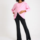 Let Loose Crossover Long Sleeve Maternity/Nursing Knit Top
