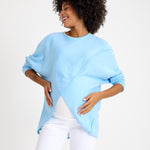 Let Loose Crossover Long Sleeve Maternity/Nursing Knit Top
