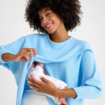 Let Loose Crossover Long Sleeve Maternity/Nursing Knit Top
