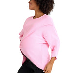 Let Loose Crossover Long Sleeve Maternity/Nursing Knit Top

