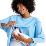 Let Loose Crossover Long Sleeve Maternity/Nursing Knit Top
