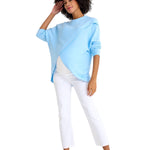 Let Loose Crossover Long Sleeve Maternity/Nursing Knit Top
