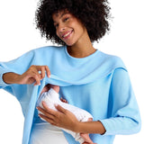 Let Loose Crossover Long Sleeve Maternity/Nursing Knit Top

