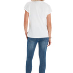 Handy Crossover Short Sleeve Cotton Maternity/Nursing Top
