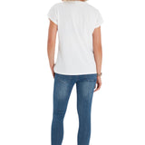 Handy Crossover Short Sleeve Cotton Maternity/Nursing Top
