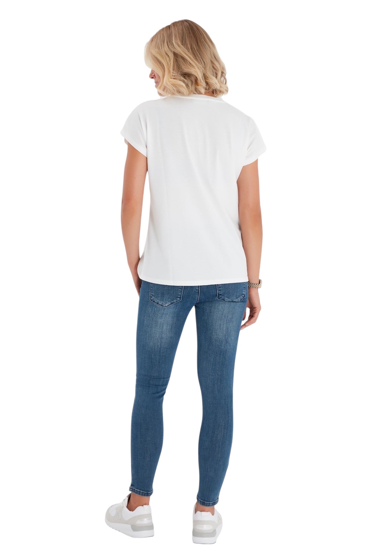 Handy Crossover Short Sleeve Cotton Maternity/Nursing Top
