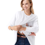 Let Loose Crossover Long Sleeve Maternity/Nursing Knit Top
