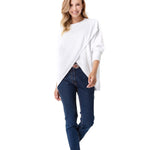 Let Loose Crossover Long Sleeve Maternity/Nursing Knit Top
