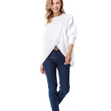 Let Loose Crossover Long Sleeve Maternity/Nursing Knit Top
