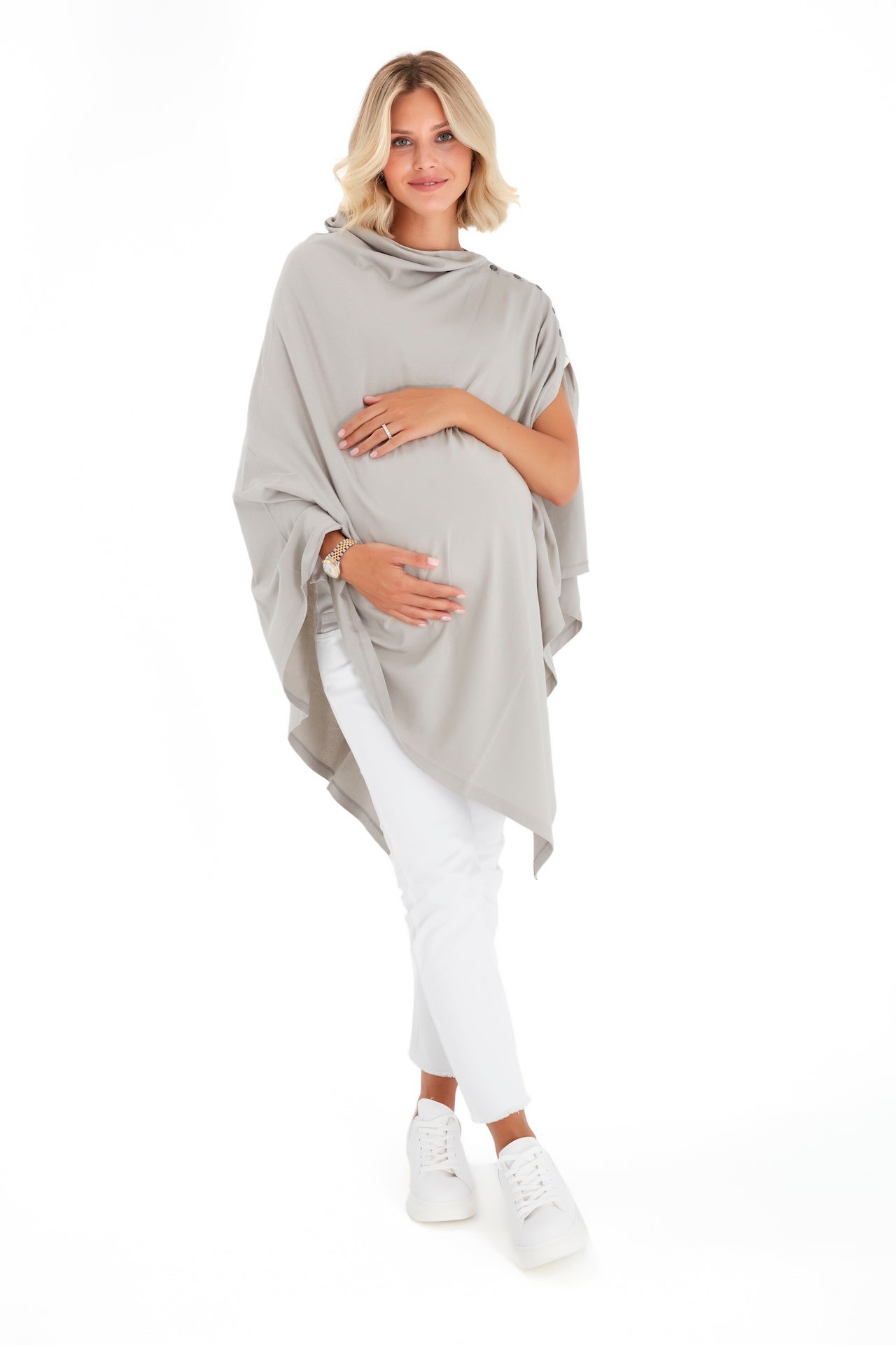 4in1 Multipurpose Supreme Cotton Cape as Maternity/Nursing Shawl
