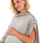 4in1 Multipurpose Supreme Cotton Cape as Maternity/Nursing Shawl
