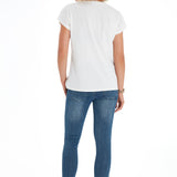 Handy Crossover Short Sleeve Cotton Maternity/Nursing Top
