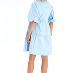 Waterfall Tie Waist A-Line Maternity/Nursing Wrap Dress
