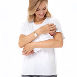 Zip Up Maternity/Nursing T-Shirt
