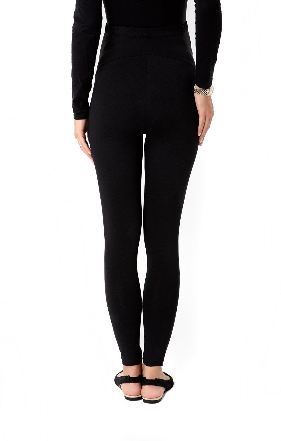 Easy Bottom Foldover Waistband Maternity Leggings
