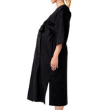 Amaterasu Tie Belt Maternity/Nursing Wrap Midi Dress
