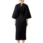 Amaterasu Tie Belt Maternity/Nursing Wrap Midi Dress
