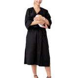 Amaterasu Tie Belt Maternity/Nursing Wrap Midi Dress
