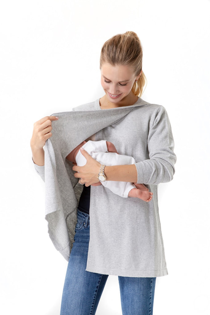 Casual Elegance Long Sleeve Maternity/Nursing Knit Top