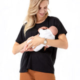 Zip Up Maternity/Nursing T-Shirt
